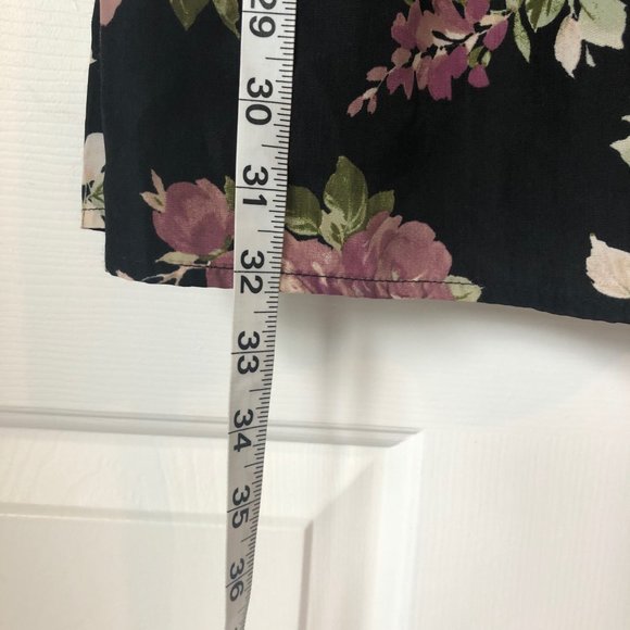 Purple and White Floral Print Dress - Picture 7 of 7